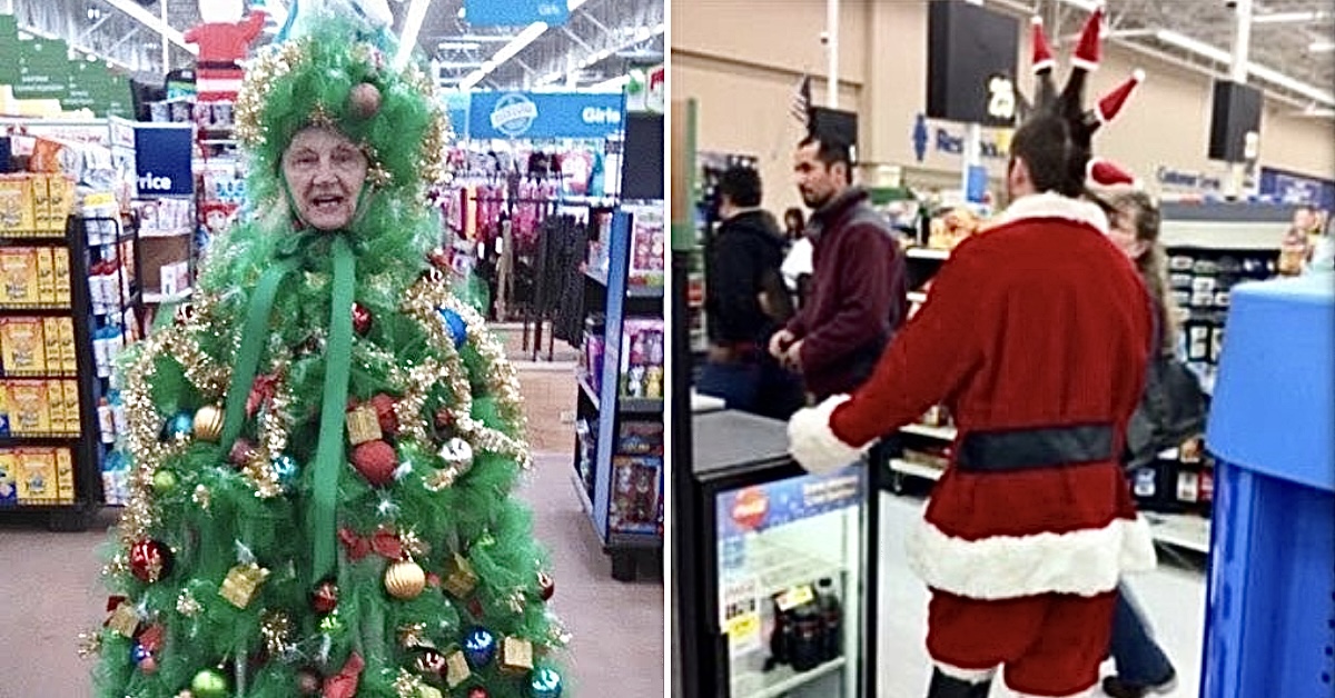 20 People of Walmart Enjoying the Holiday Spirit