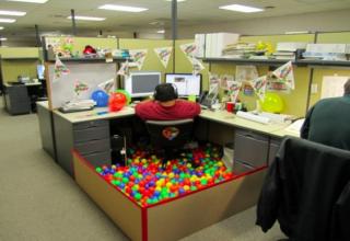 Here are some interesting, funny, fun ways to make your little cubical stand out and feel more like you!