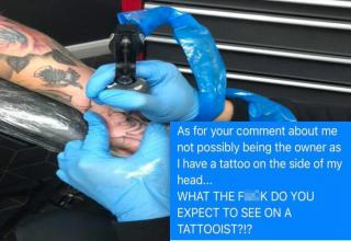 He tells people why he really didn't get a tattoo.