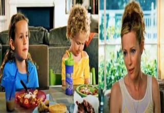 Leslie Mann and her daughters, Iris and Maude Apatow, played Debbie and her children in Knocked Up.