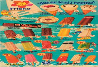 retro ice cream truck menu