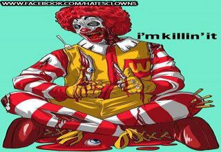 some sweet artwork of clowns.