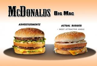 Fast food ads vs Reality
