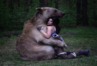 FYI, that's a real bear. His name is Stepan. You can Google him :)     rise of the tombraider?