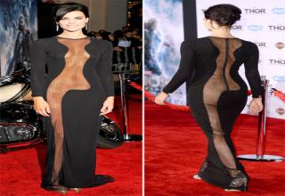 A comparison of the dresses celebrities wear on galas and the dresses porn stars wear to the "Porn Oscars" gala.