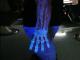 Blacklight or UV tattoos can be seen under a black light but are invisible or only partially visible in normal light