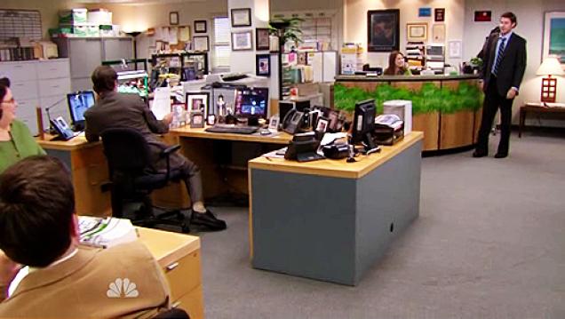 the office zoom background video