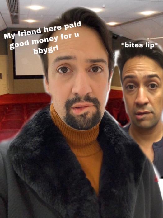 17 Cringey Lin Manuel Miranda S Lip Bite Selfie Memes That Are Everywhere Funny Gallery