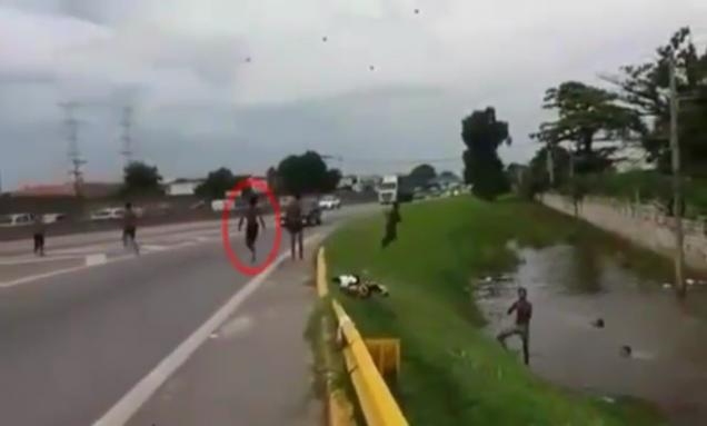 Group Of Kids Playing In Traffic Ends Badly