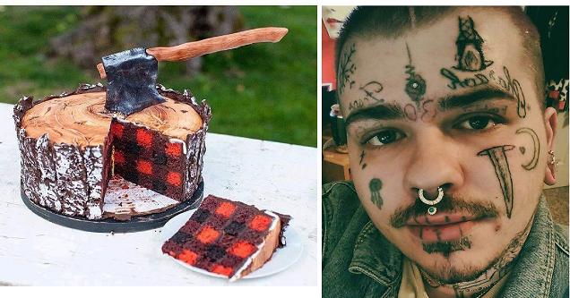 lumberjack cake | tattoo