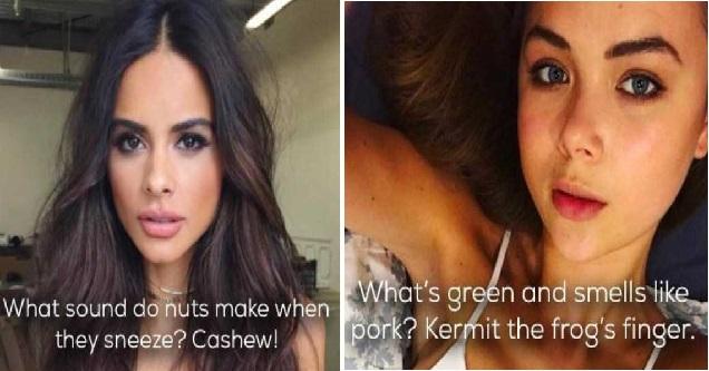 Goofy Dad Jokes Mixed With Hot Chicks