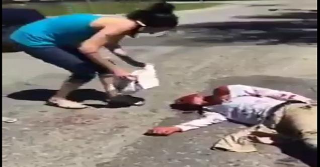 Chaotic Aftermath Of Domestic Dispute When Man Gets Run Over By His Girlfriend