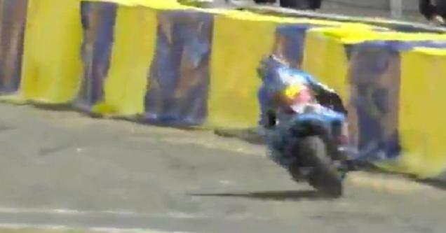 Biker Loses Control During Race And Has A Violent Crash - Ouch Video ...