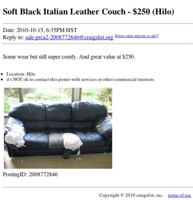 Delusional People Of Craigslist Facepalm Gallery