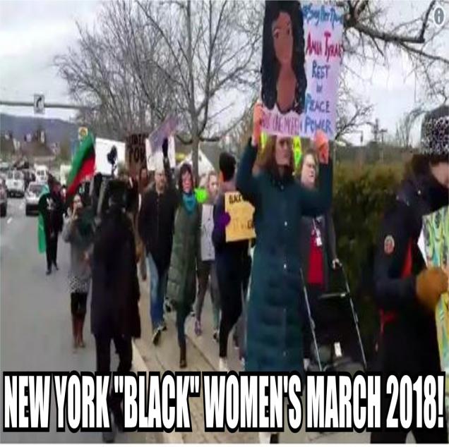 Scenes from NYC BLACK Women's March
