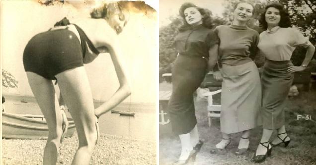 Historic Pictures From 1930's -60's of Woman Being Risque and Playful