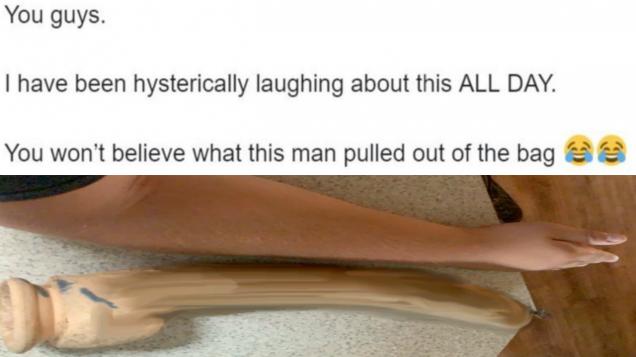 Man finds strange sexual object inside used golf bag.