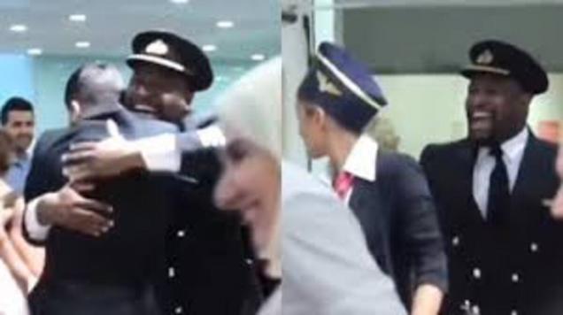 New Pilot Does an End Zone Dance