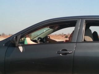 Weird Couple on freeway