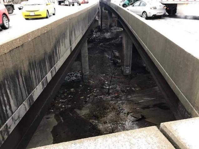 Pictures From The I-95 Accident Scene In Baltimore, Maryland