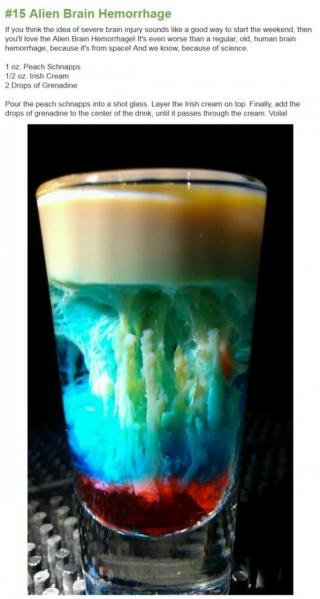 Awesome layered drinks