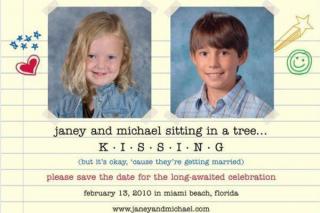 Couples that nailed their 'save the date' wedding invitations