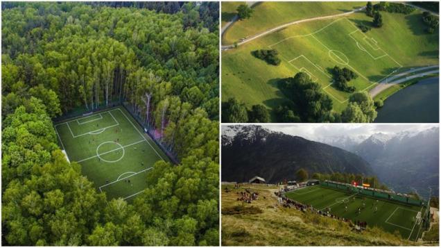 The Most Unusual Football Fields