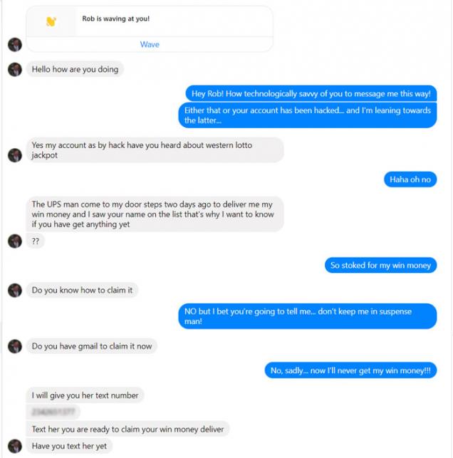 Having fun with an Facebook scammer - Gallery | eBaum's World