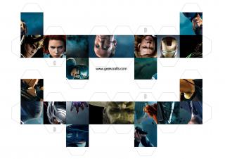 papercraft box puppets templates