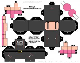 papercraft box puppets templates