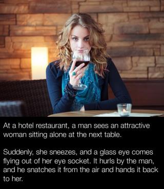 Guy Picks Up a Hot Girl With a Glass Eye