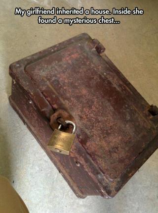 Woman Finds a Mysterious Chest in a House She Inherited