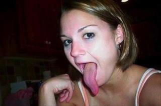 Ladies with freakish tongues