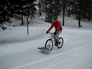 Bicycles And Motorcycle Snow Plows