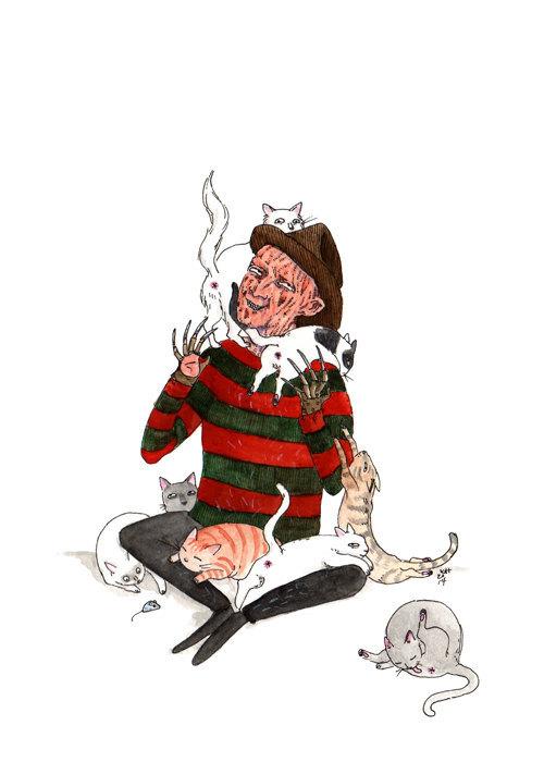 Horror Villains Love Gatos