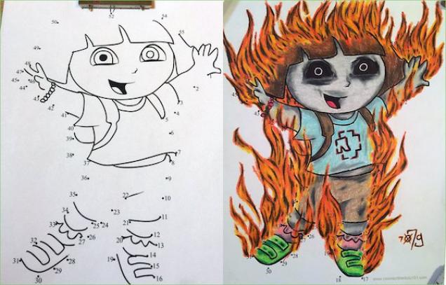 25 Corrupted coloring books are darkly brilliant!