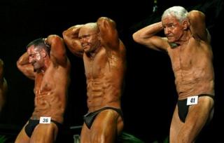 Old Man Body Building Competition