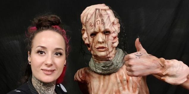 Disturbing Full-Body Special Effects Makeup