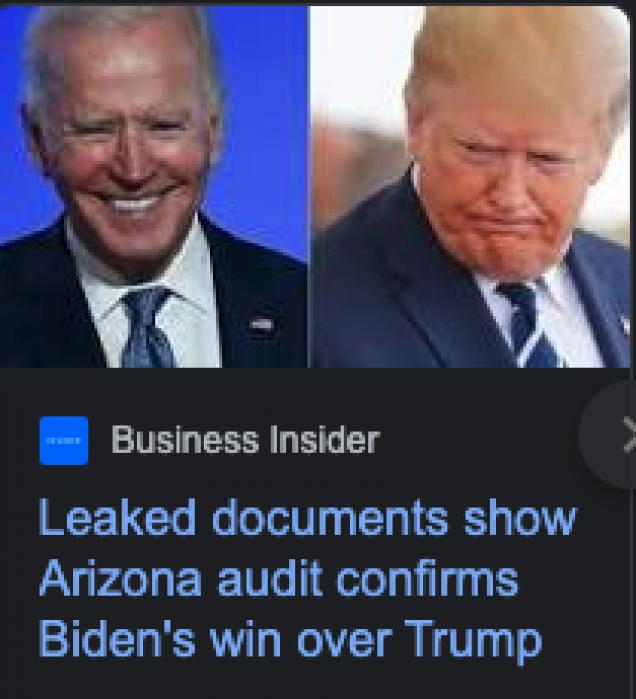 Just for Laughs: Infamous Arizona 2020 election audit confirms Biden won election(again)