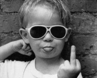 21 Kids Flipping You Right Off!