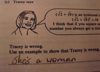 Funny school work answers