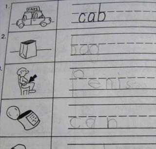 Funny things kids write in school