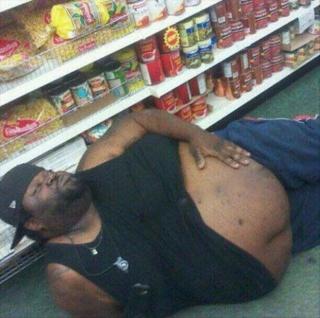 The happy shoppers of walmart