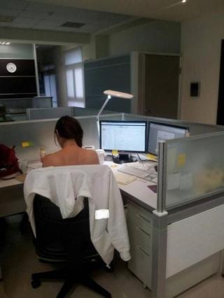 People having fun at work