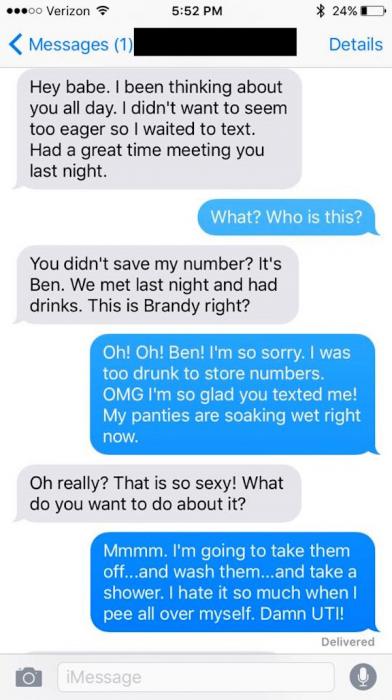 Girl handles wrong texts from random numbers like a pro