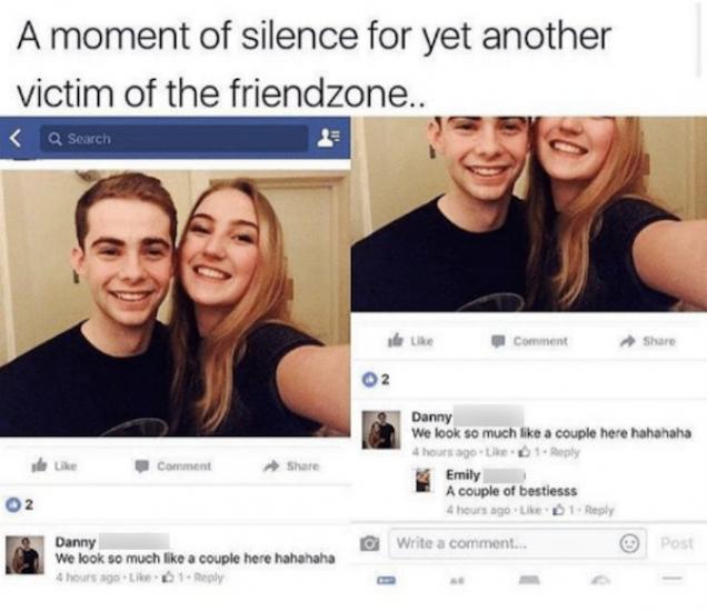 31 people trapped in the friend zone