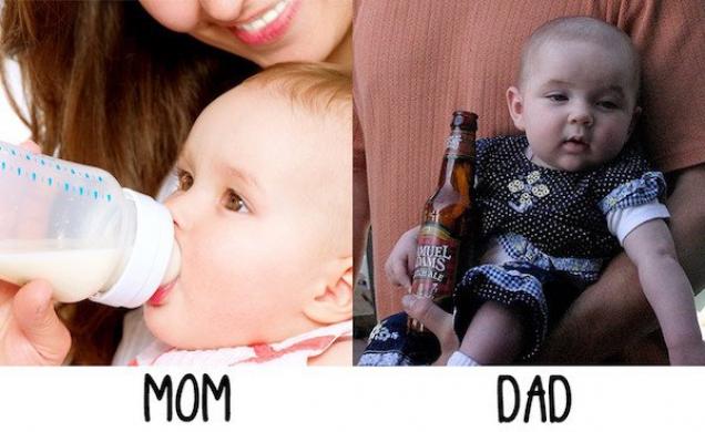 22 differences between moms and dads