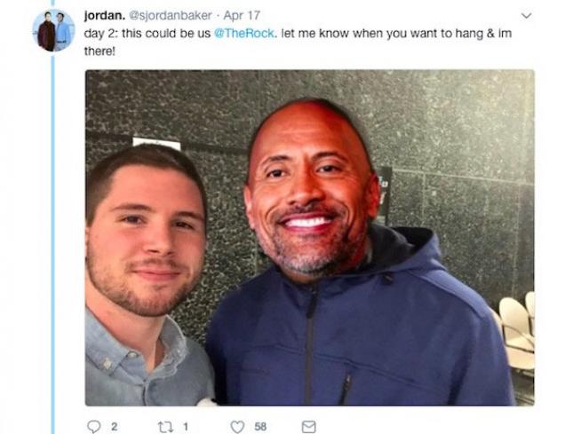 Student spends 100 days asking The Rock to be his buddy