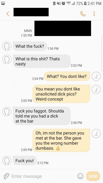 Guy has some fun with some thirsty creeps