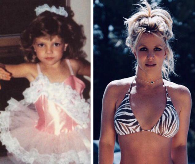 20 Celebrity childhood transformations.